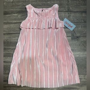 Cat & Jack Shimmering Pink Striped Dress